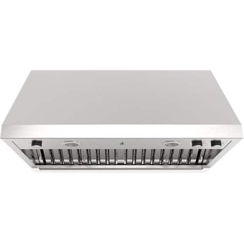 Jenn-Air - Pro-Style 36" Externally Vented Range Hood - Lustre Stainless - Front_Standard
