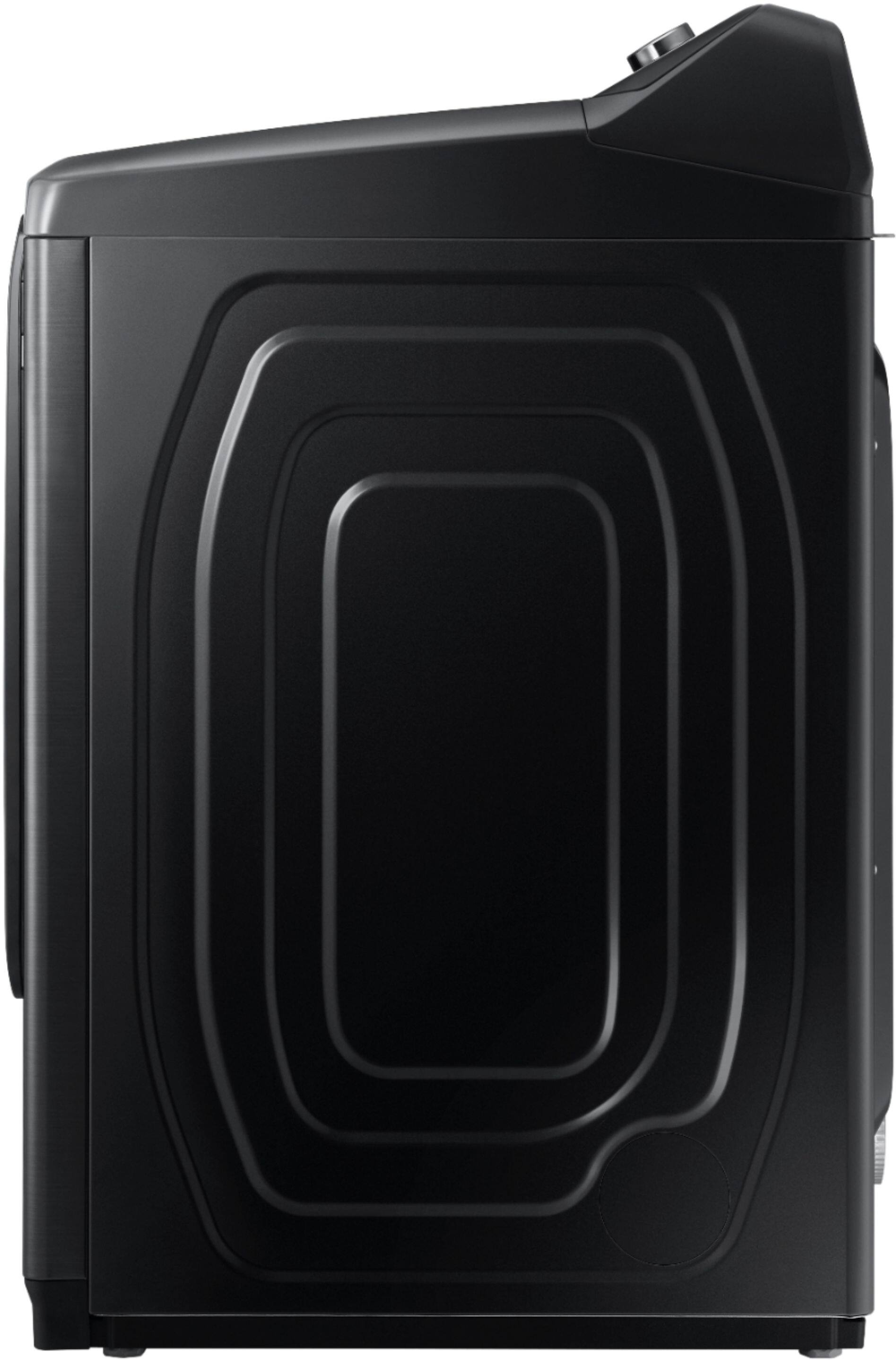Samsung - 7.4 Cu. Ft. 12-Cycle Electric Dryer with Steam - Fingerprint Resistant Black Stainless Steel - Alt_View_Standard_11