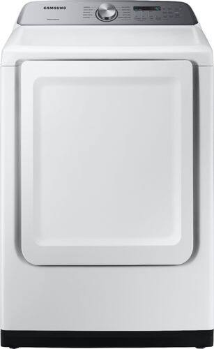 Samsung - 7.4 Cu. Ft. 10-Cycle Electric Dryer - White - Front_Standard