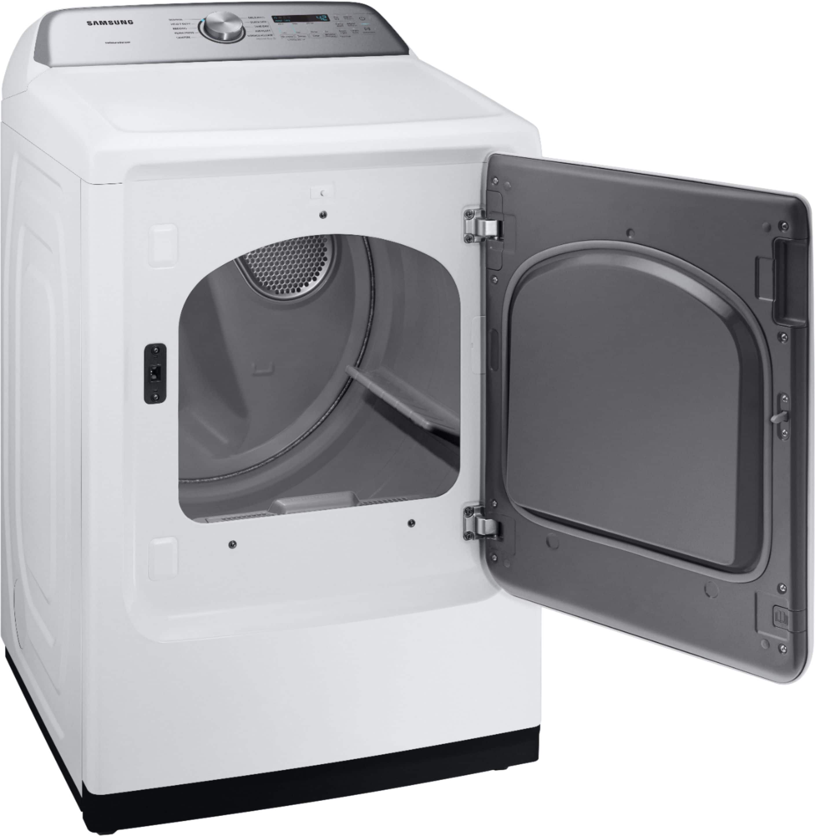 Samsung - 7.4 Cu. Ft. 10-Cycle Electric Dryer - White - Alt_View_Standard_2