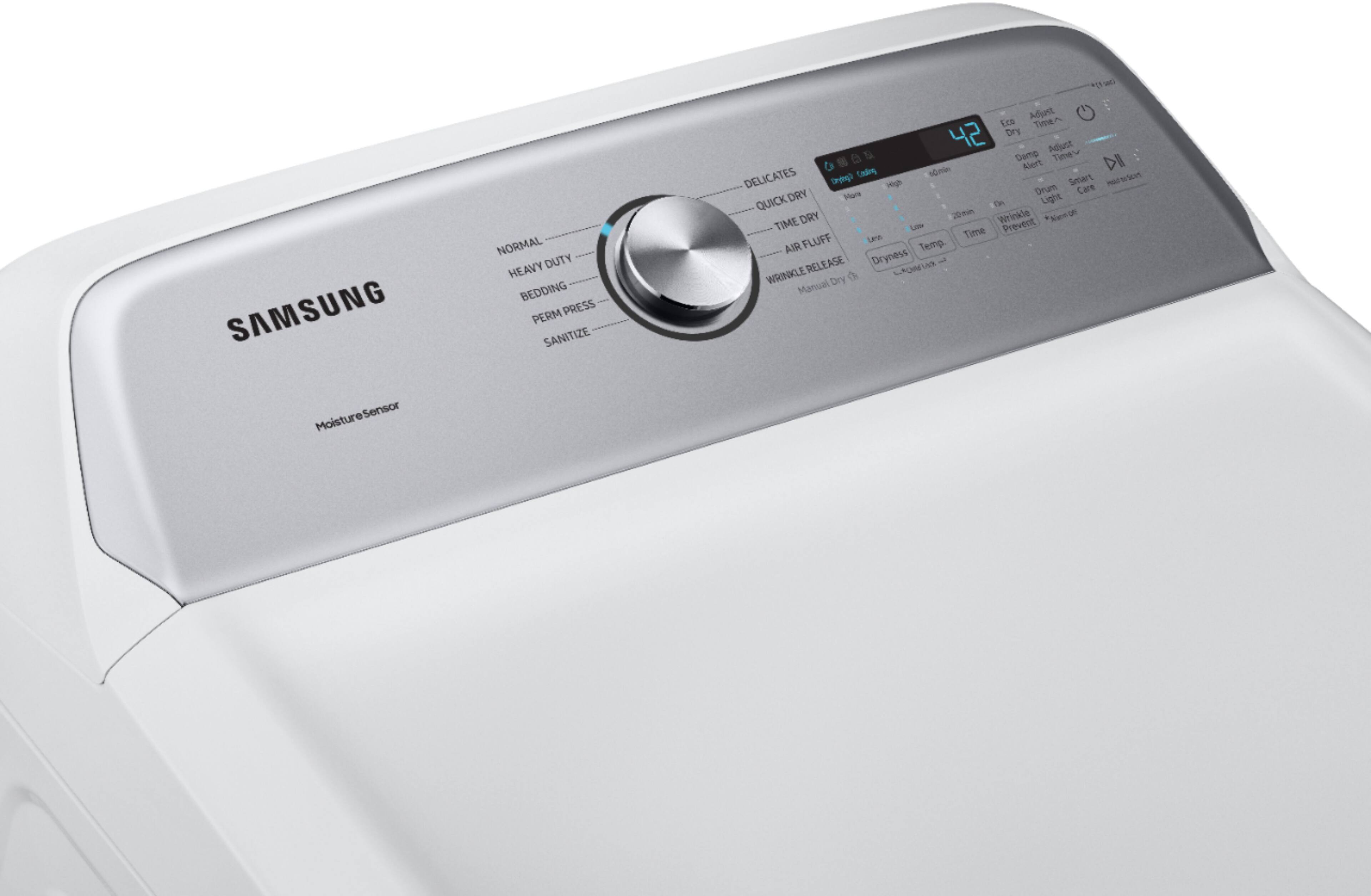 Samsung - 7.4 Cu. Ft. 10-Cycle Gas Dryer - White - Alt_View_Standard_13