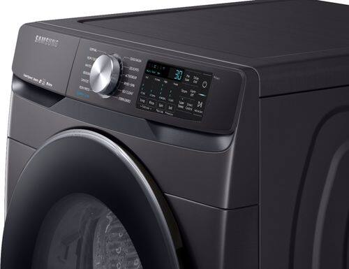 Samsung - 4.5 Cu. Ft. 12-Cycle High-Efficiency Front-Loading Washer with Steam - Black stainless steel - Alt_View_Standard_13