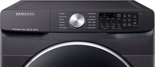 Samsung - 4.5 Cu. Ft. 12-Cycle High-Efficiency Front-Loading Washer with Steam - Black stainless steel - Alt_View_Standard_2