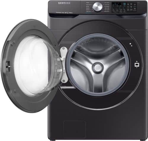 Samsung - 4.5 Cu. Ft. 12-Cycle High-Efficiency Front-Loading Washer with Steam - Black stainless steel - Alt_View_Standard_4