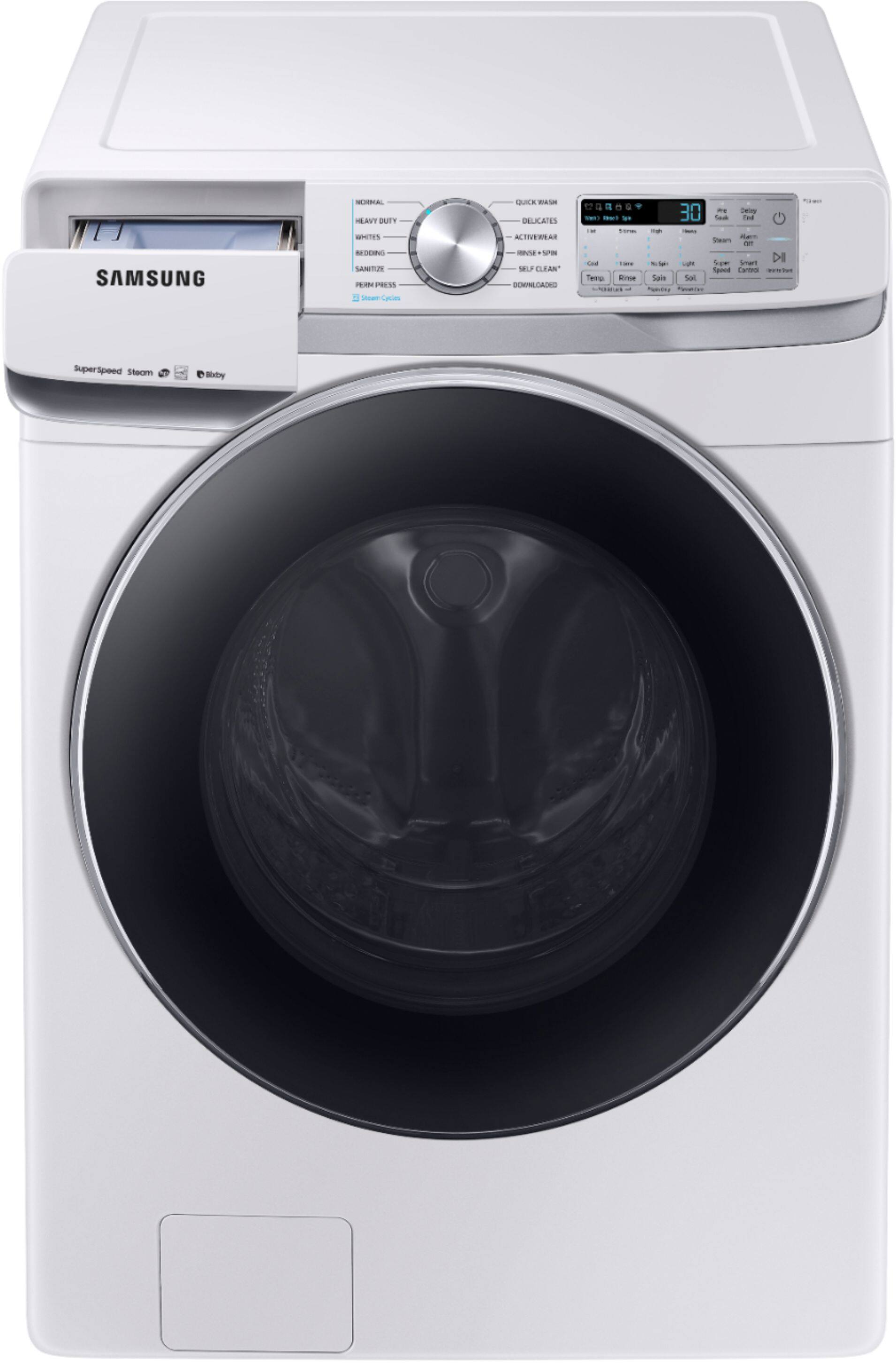 Samsung - 4.5 Cu. Ft. 12-Cycle High-Efficiency Front-Loading Washer with Steam - White - Alt_View_Standard_12