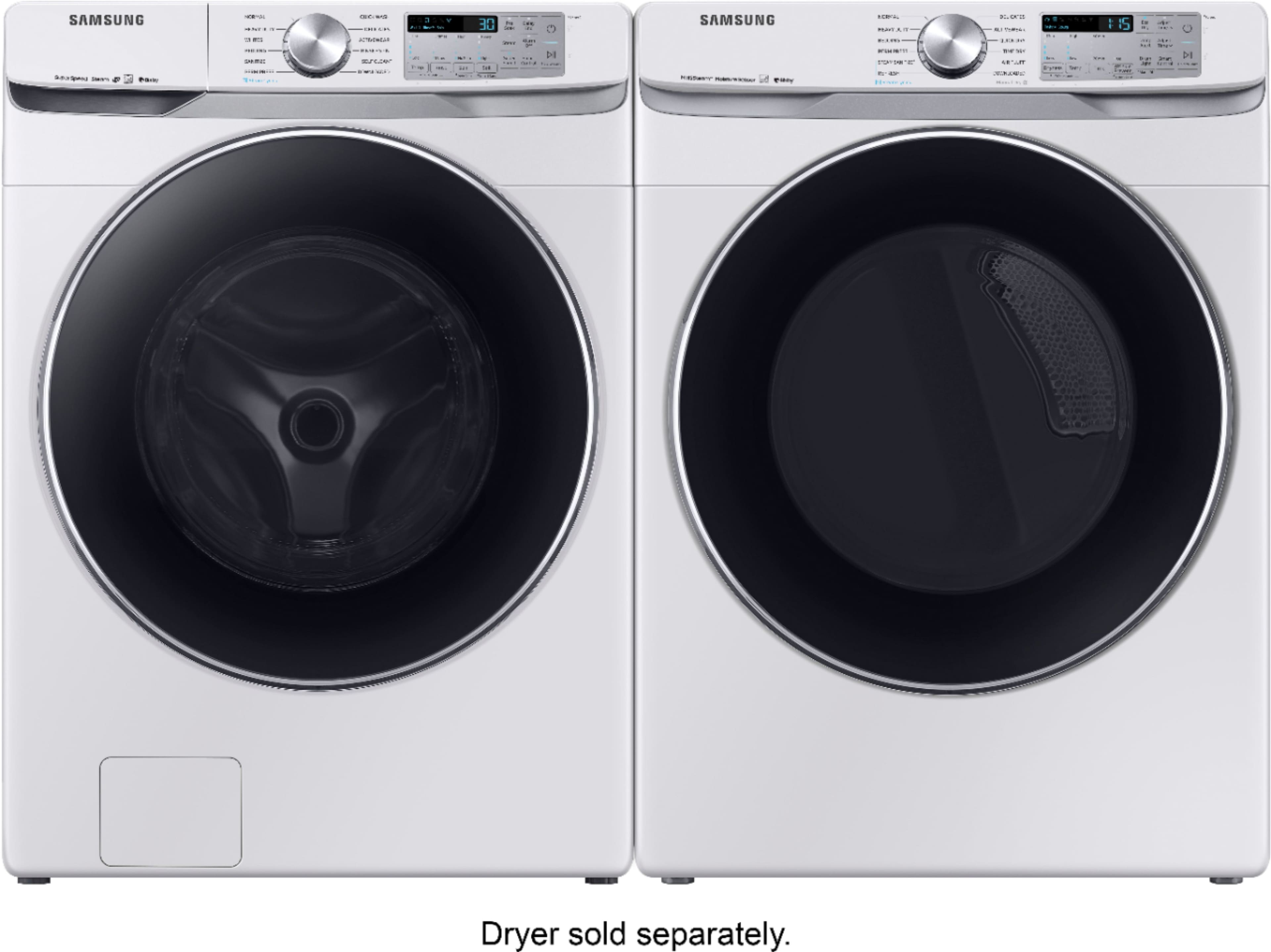 Samsung - 4.5 Cu. Ft. 12-Cycle High-Efficiency Front-Loading Washer with Steam - White - Alt_View_Standard_20