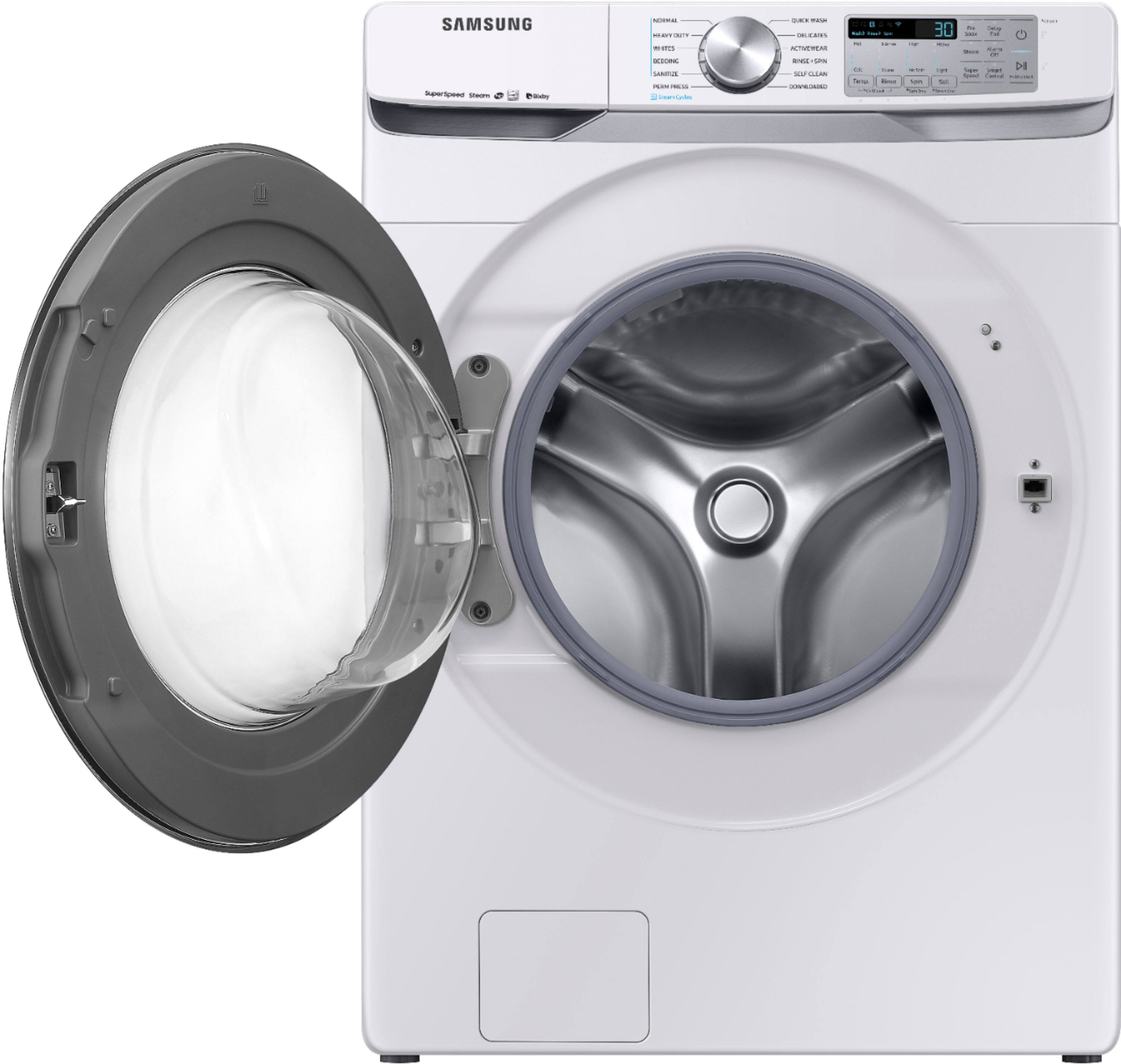 Samsung - 4.5 Cu. Ft. 12-Cycle High-Efficiency Front-Loading Washer with Steam - White - Alt_View_Standard_5