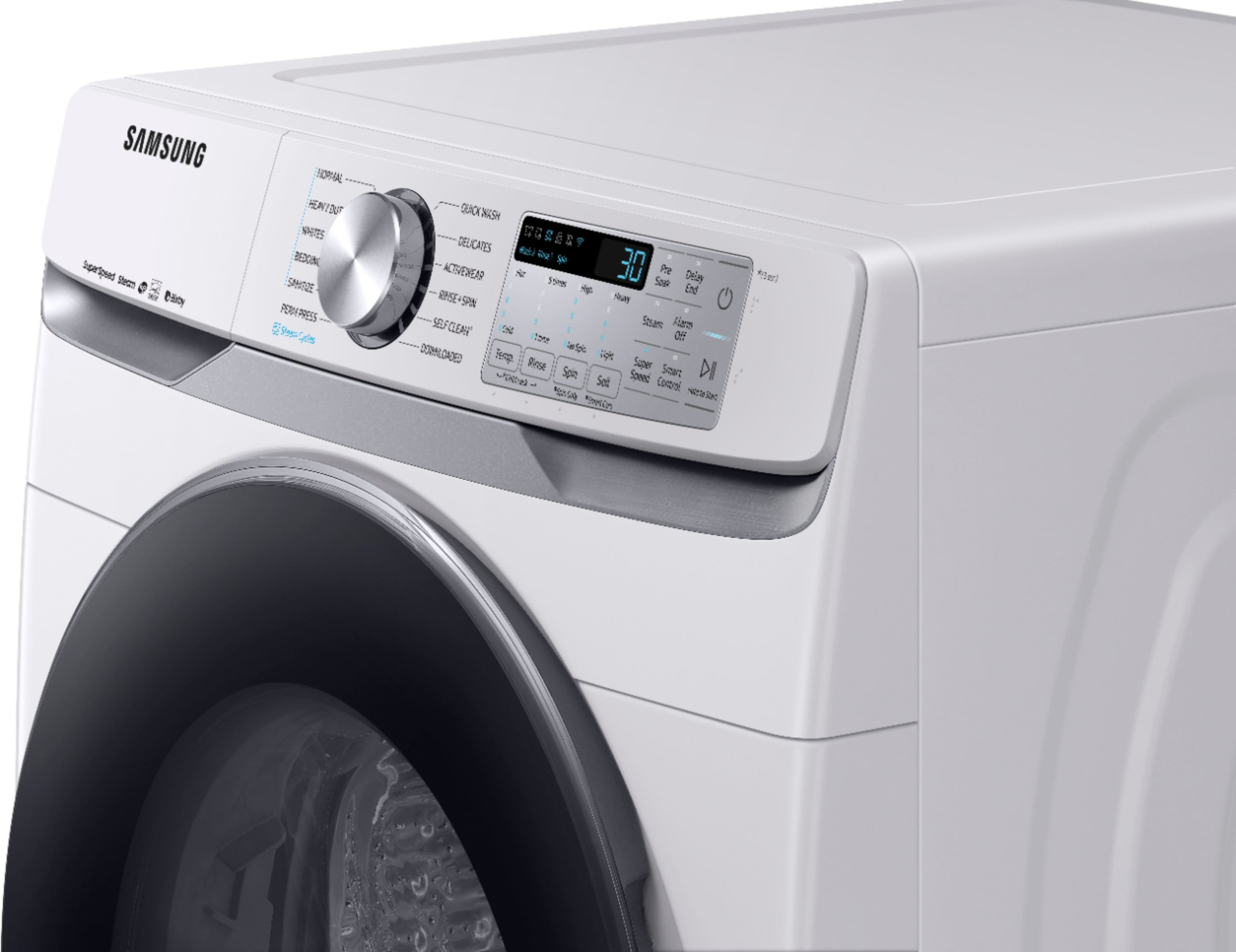 Samsung - 4.5 Cu. Ft. 12-Cycle High-Efficiency Front-Loading Washer with Steam - White - Alt_View_Standard_6