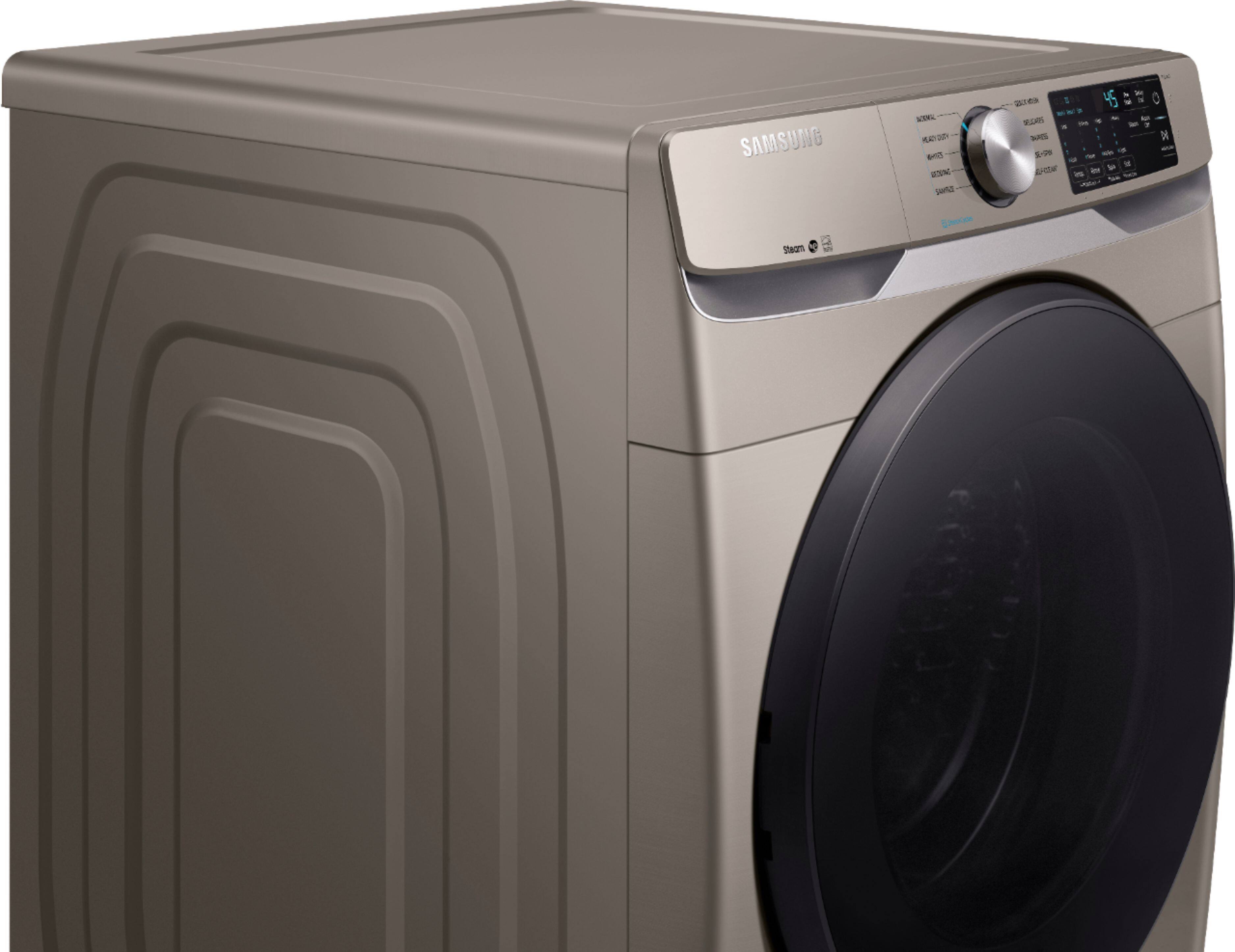 Samsung - 4.5 Cu. Ft. 10-Cycle High-Efficiency Front-Loading Washer with Steam - Champagne - Alt_View_Standard_14