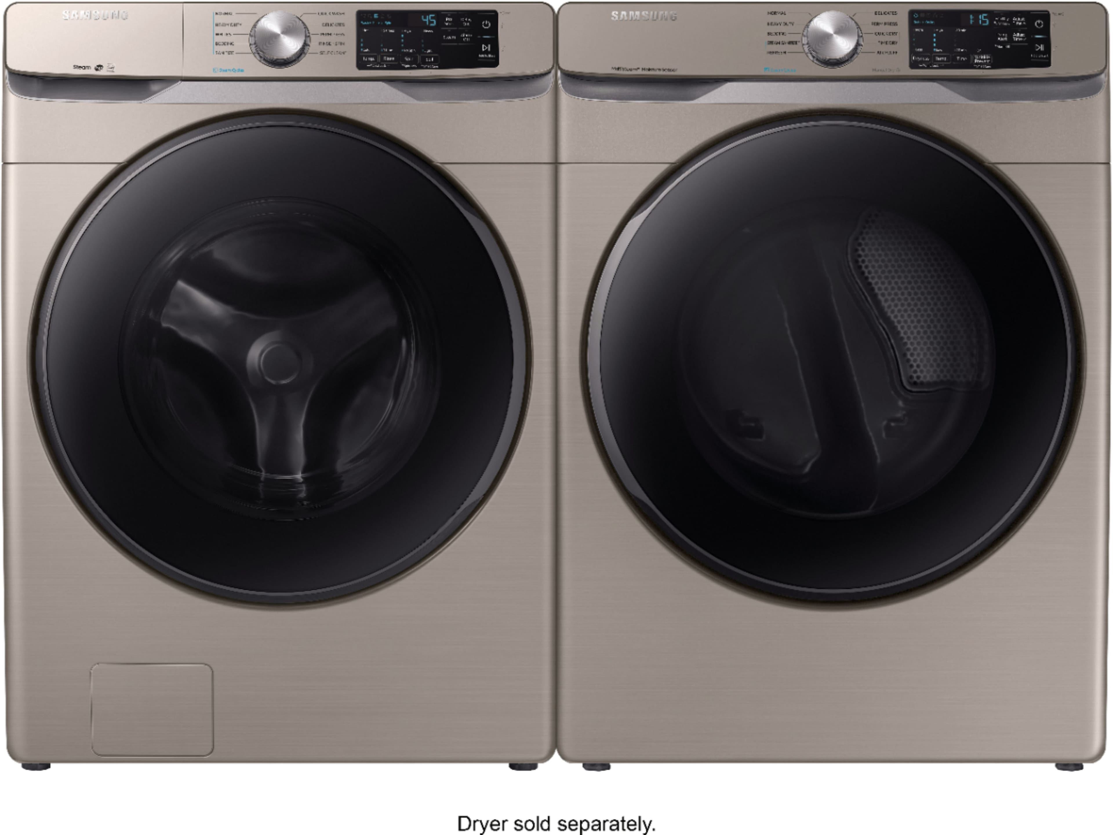 Samsung - 4.5 Cu. Ft. 10-Cycle High-Efficiency Front-Loading Washer with Steam - Champagne - Alt_View_Standard_19