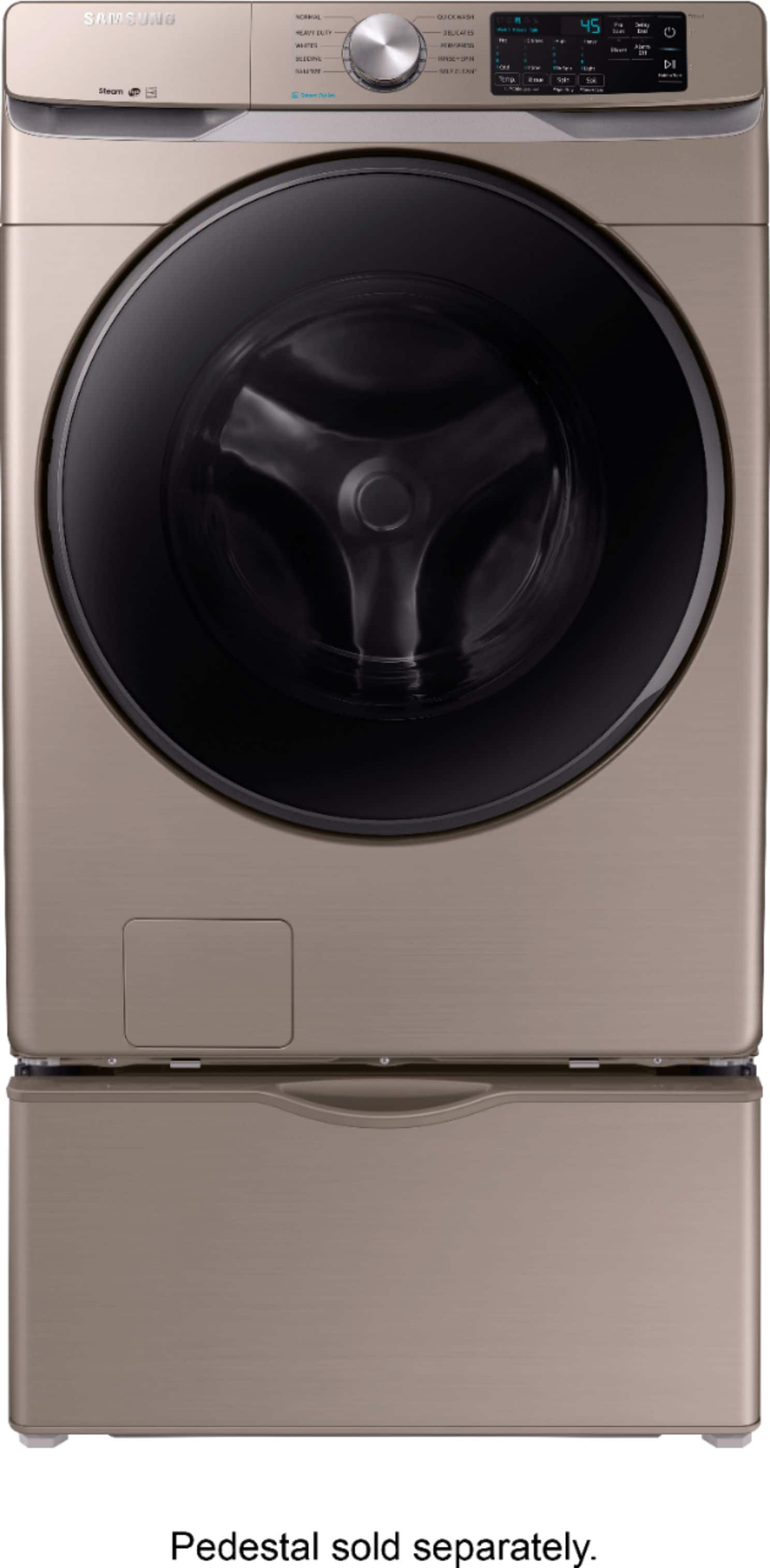 Samsung - 4.5 Cu. Ft. 10-Cycle High-Efficiency Front-Loading Washer with Steam - Champagne - Alt_View_Standard_1