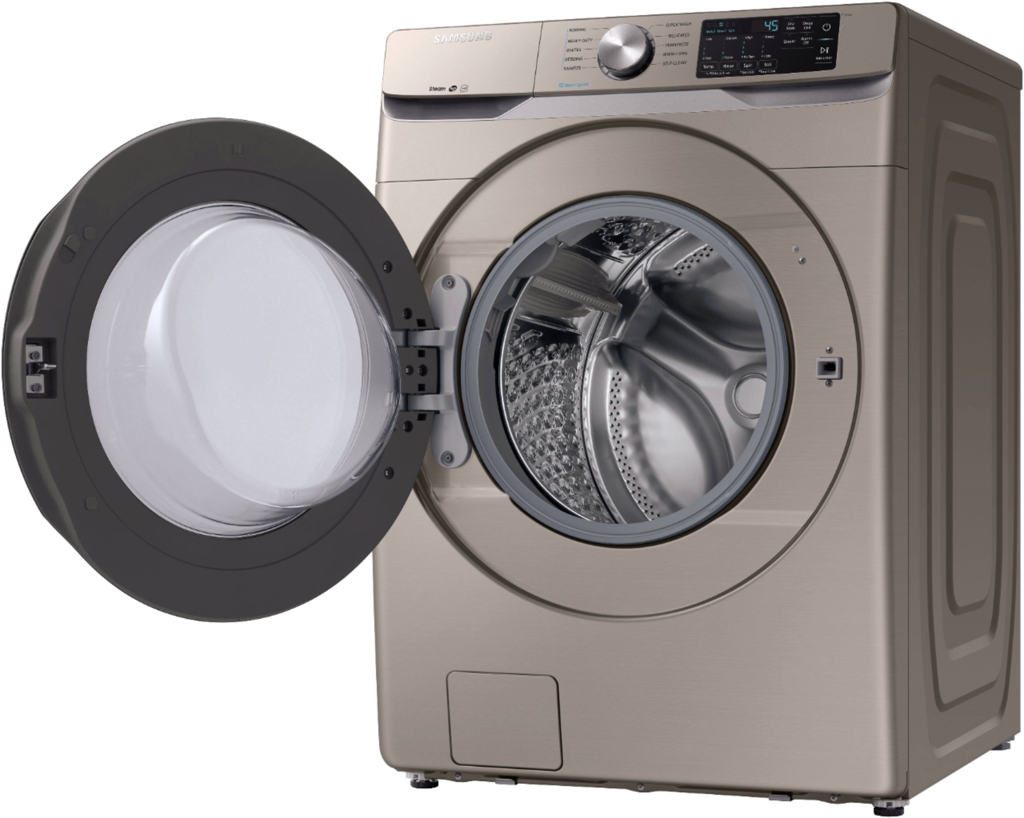 Samsung - 4.5 Cu. Ft. 10-Cycle High-Efficiency Front-Loading Washer with Steam - Champagne - Alt_View_Standard_3