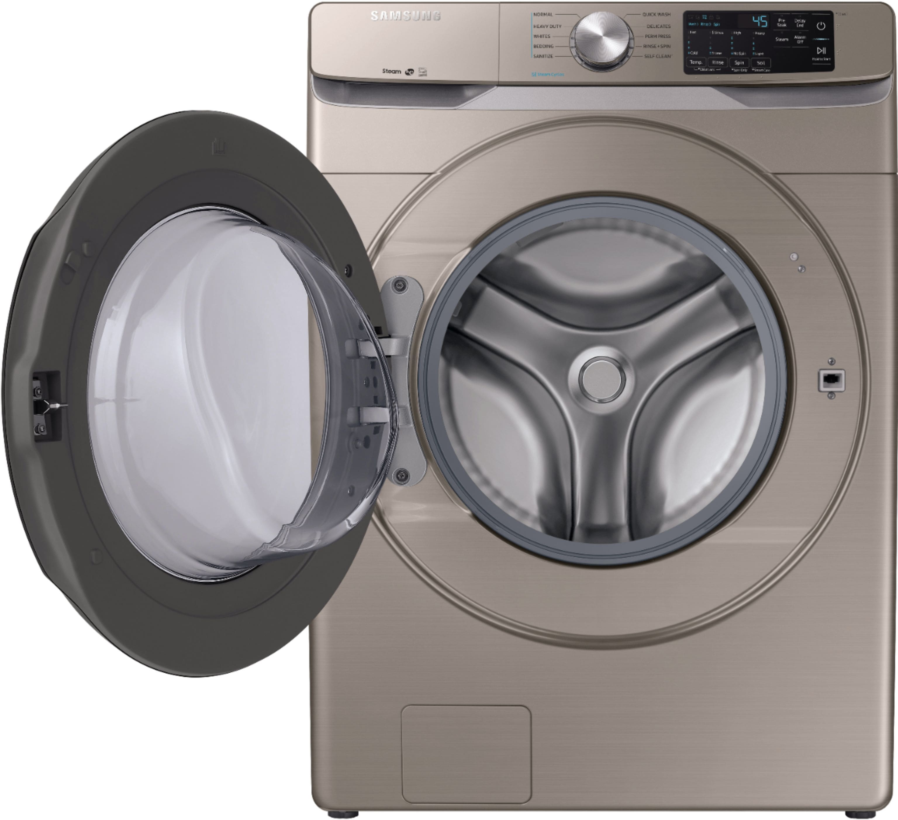 Samsung - 4.5 Cu. Ft. 10-Cycle High-Efficiency Front-Loading Washer with Steam - Champagne - Alt_View_Standard_5