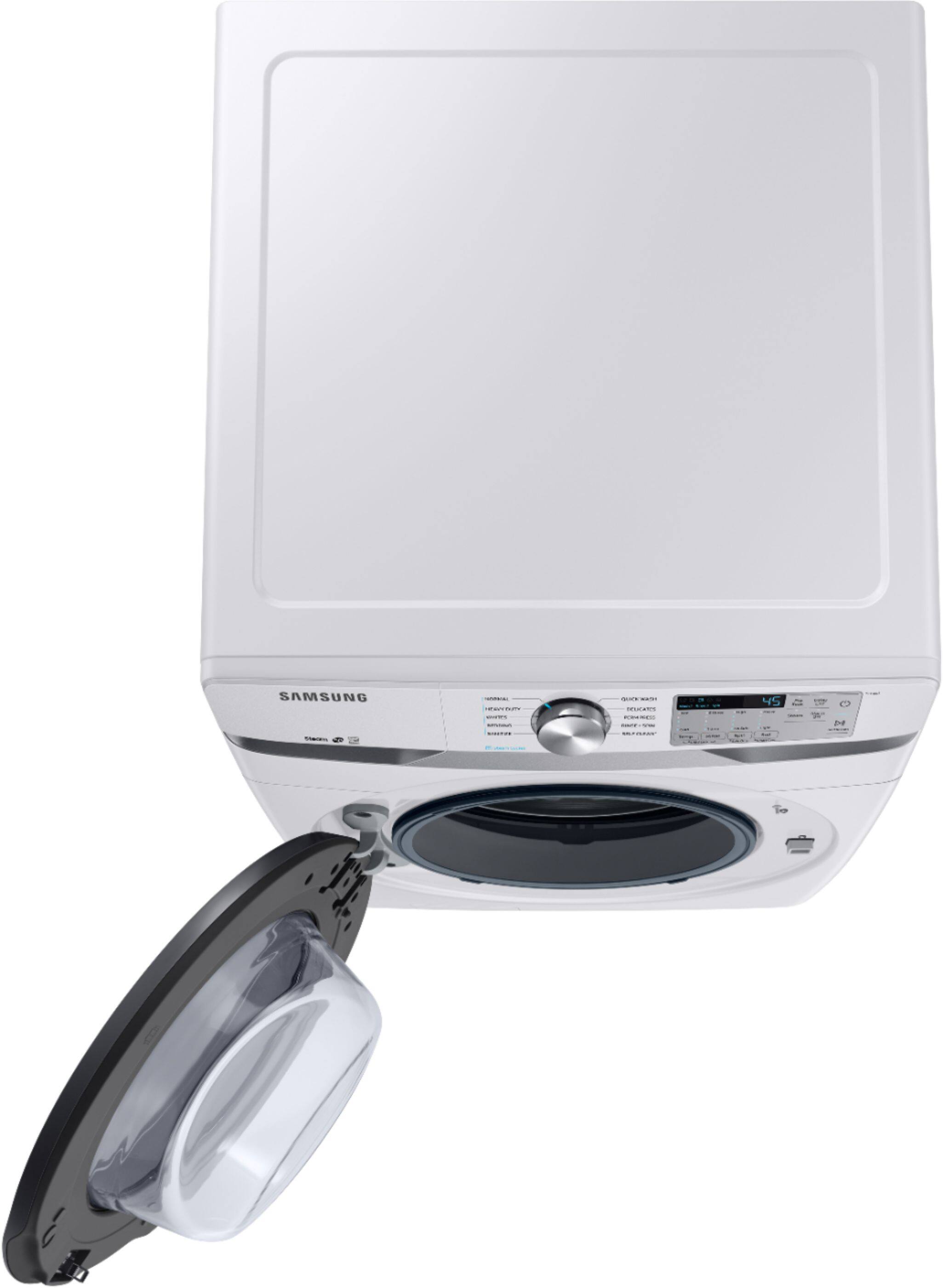 Samsung - 4.5 Cu. Ft. 10-Cycle High-Efficiency Front-Loading Washer with Steam - White - Alt_View_Standard_16