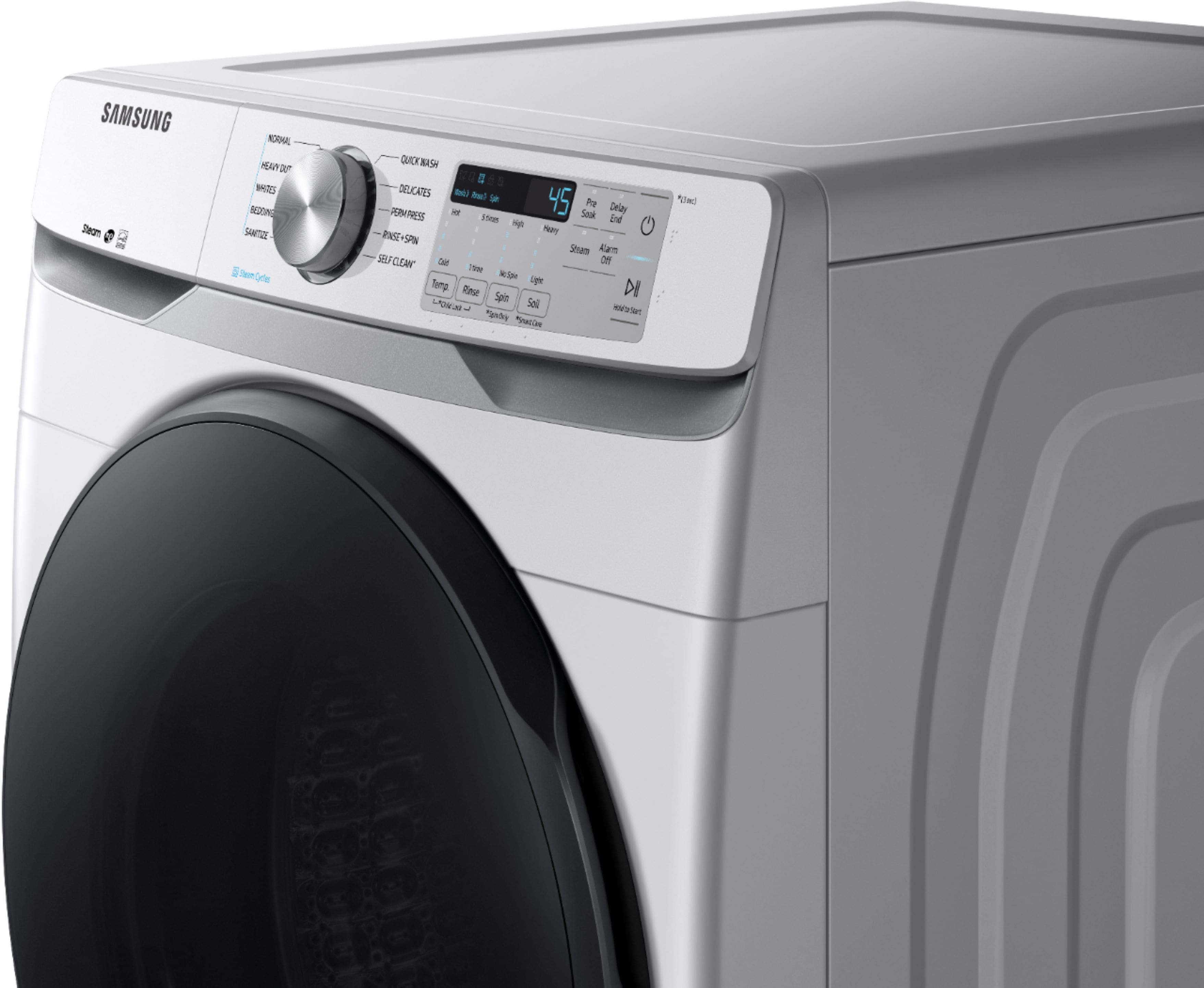 Samsung - 4.5 Cu. Ft. 10-Cycle High-Efficiency Front-Loading Washer with Steam - White - Alt_View_Standard_17