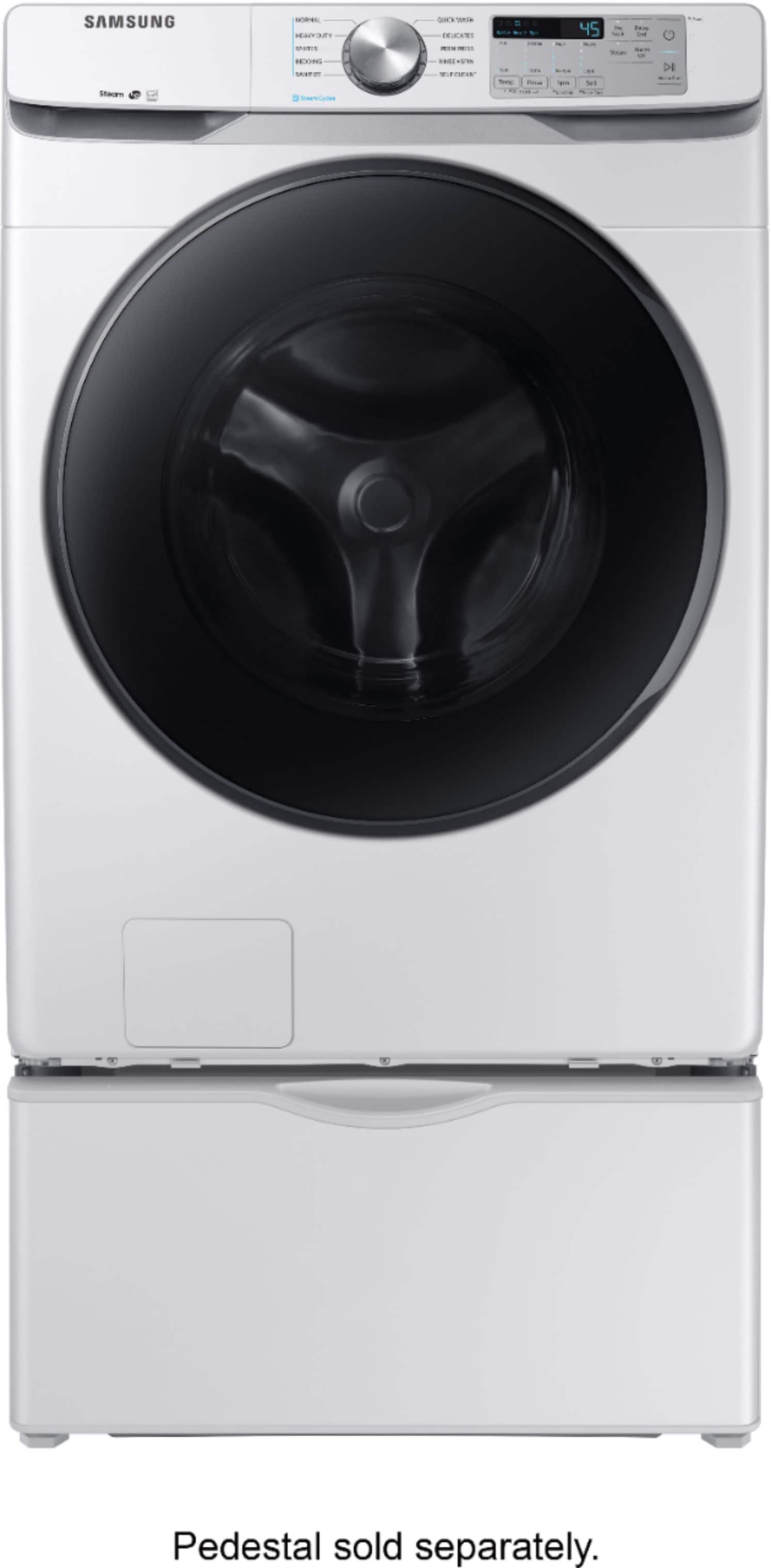 Samsung - 4.5 Cu. Ft. 10-Cycle High-Efficiency Front-Loading Washer with Steam - White - Alt_View_Standard_1