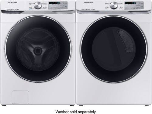 Samsung - 7.5 Cu. Ft. 12-Cycle Gas Dryer with Steam - White - Alt_View_Standard_20
