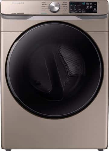 Samsung - 7.5 Cu. Ft. 10-Cycle Gas Dryer with Steam - Champagne - Front_Standard