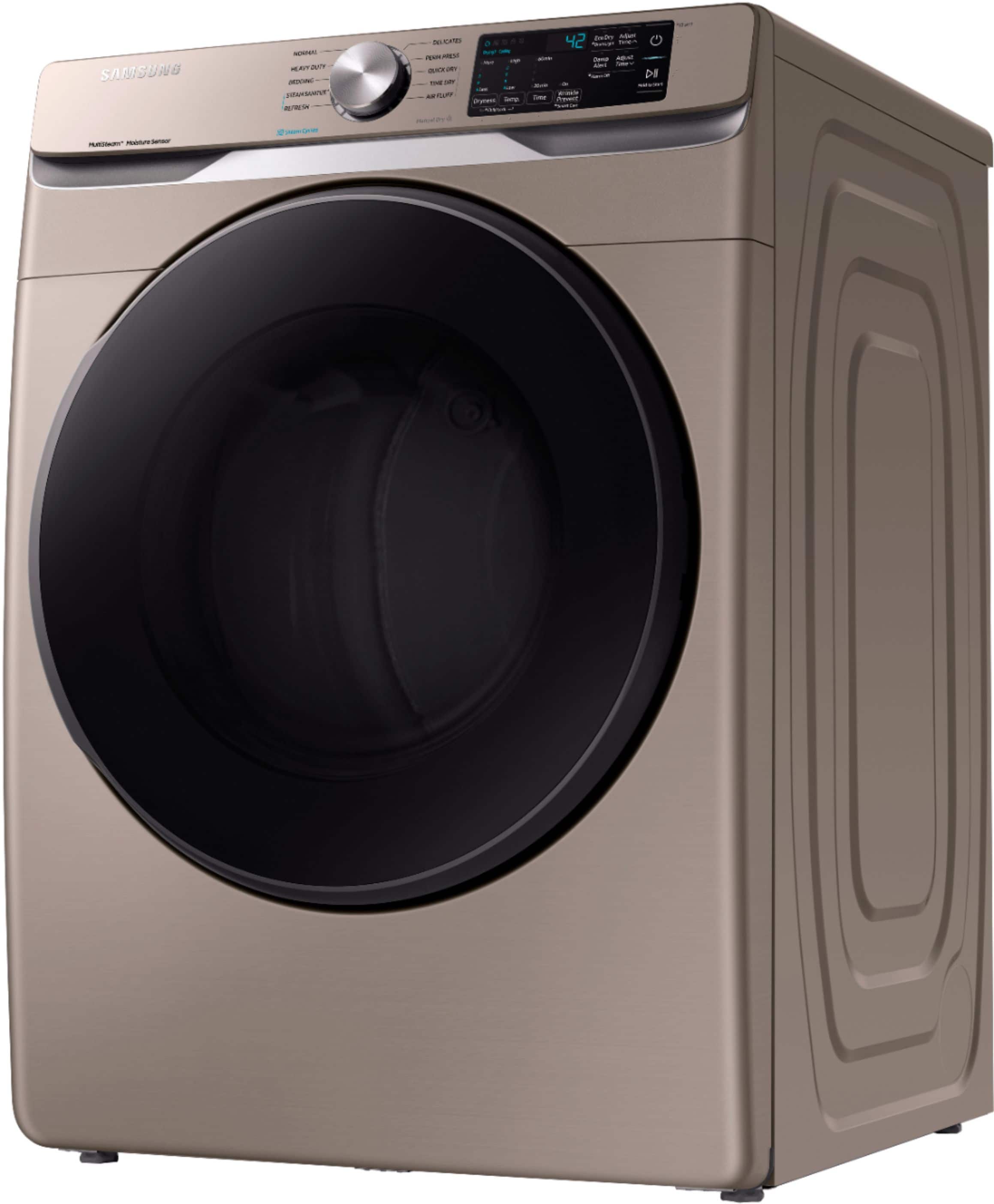 Samsung - 7.5 Cu. Ft. 10-Cycle Gas Dryer with Steam - Champagne - Alt_View_Standard_11