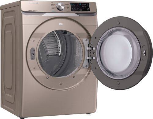 Samsung - 7.5 Cu. Ft. 10-Cycle Gas Dryer with Steam - Champagne - Alt_View_Standard_3
