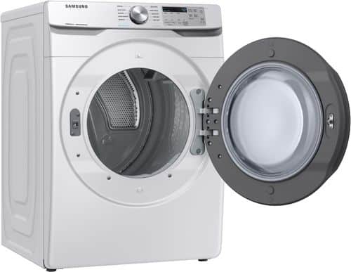 Samsung - 7.5 Cu. Ft. 10-Cycle Gas Dryer with Steam - White - Alt_View_Standard_2