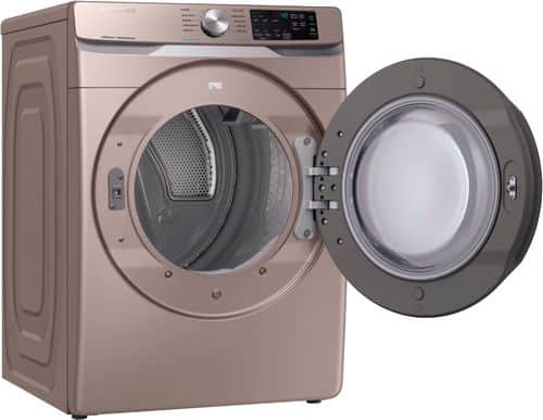 Samsung - 7.5 Cu. Ft. 10-Cycle Electric Dryer with Steam - Champagne - Alt_View_Standard_2