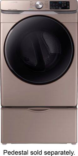Samsung - 7.5 Cu. Ft. 10-Cycle Electric Dryer with Steam - Champagne - Alt_View_Standard_6