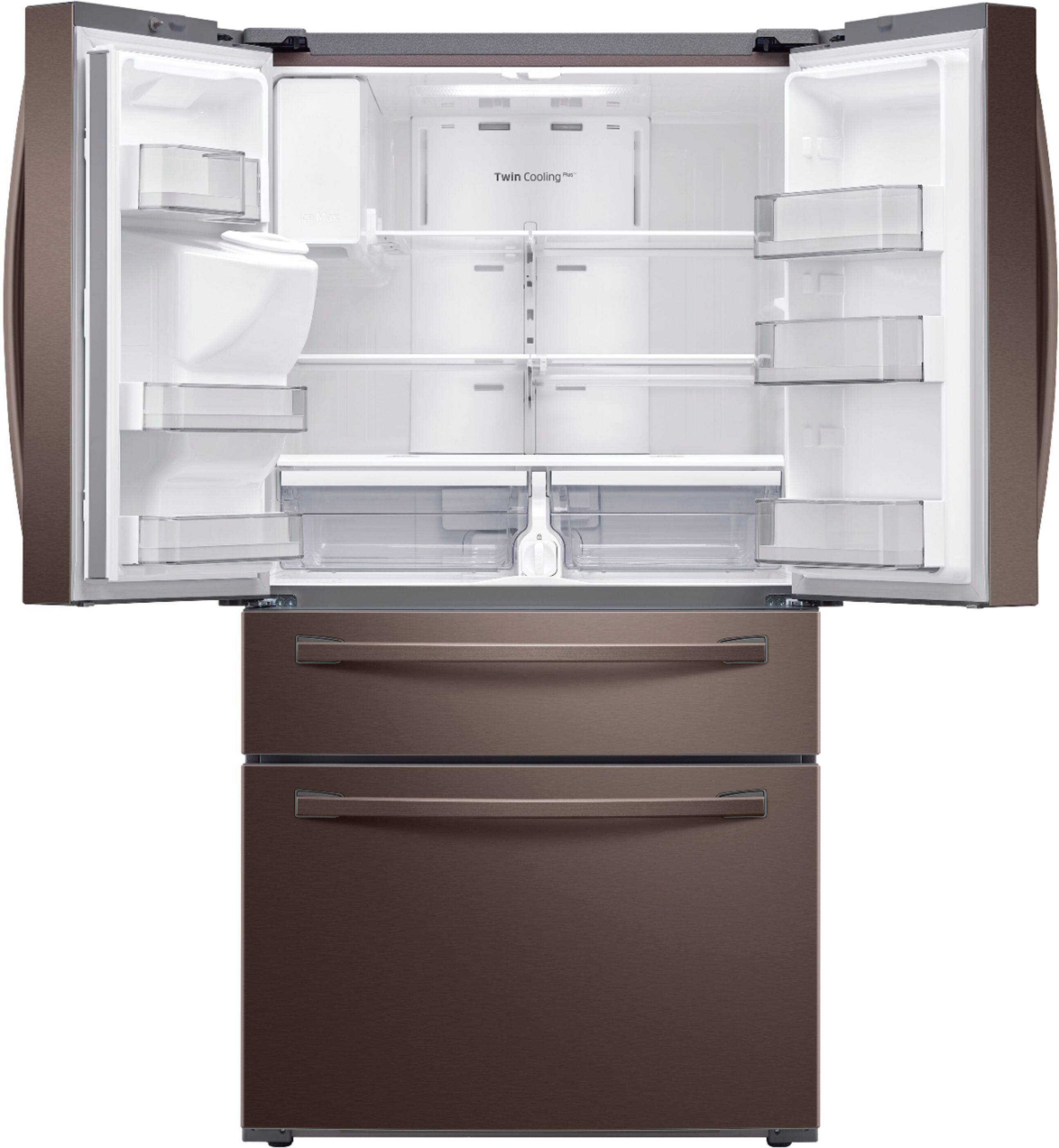 Samsung - 22.6 Cu. Ft. 4-Door French Door Counter Depth Refrigerator - Tuscan Stainless Steel - Alt_View_Standard_2
