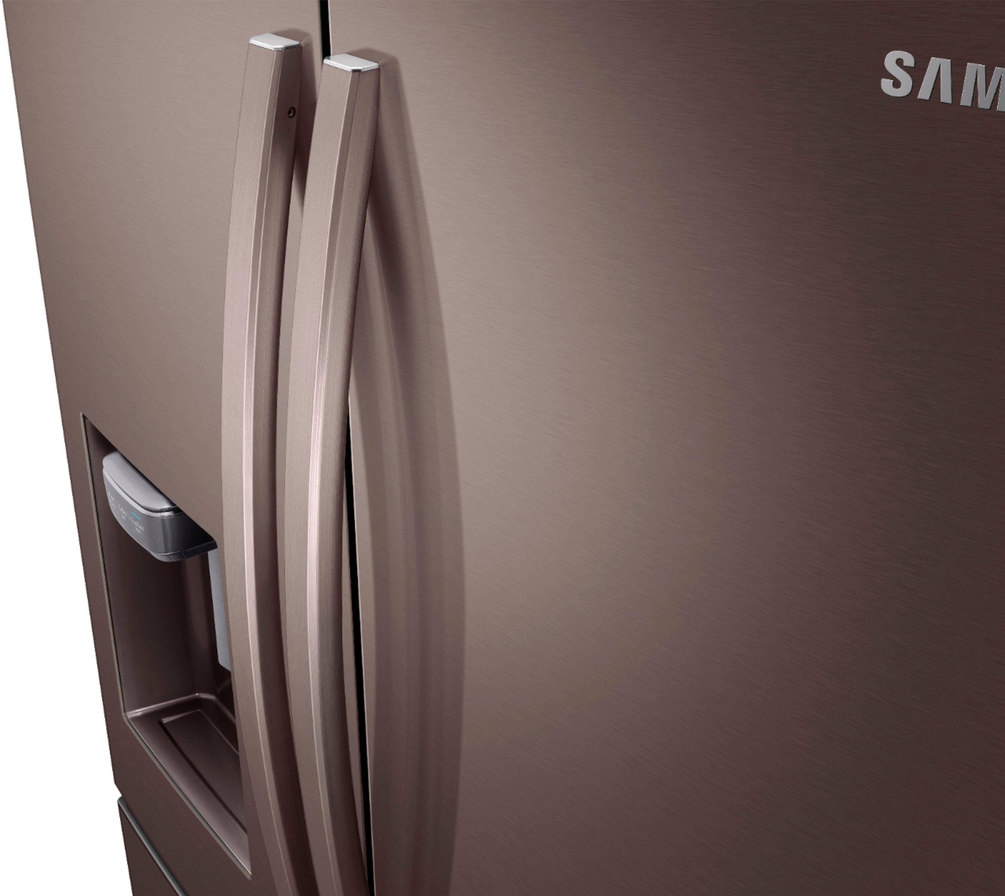 Samsung - 22.6 Cu. Ft. 4-Door French Door Counter Depth Refrigerator - Tuscan Stainless Steel - Alt_View_Standard_5