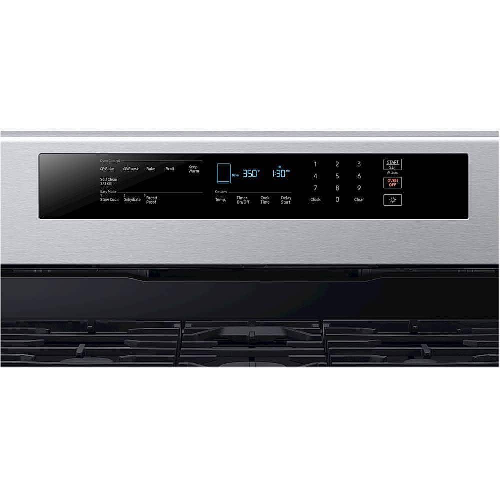 Samsung - 5.8 Cu. Ft. Self-Cleaning Freestanding Gas Convection Range - Stainless steel - Alt_View_Standard_2