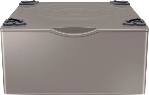Samsung - Washer/Dryer Laundry Pedestal with Storage Drawer - Champagne - Front_Standard