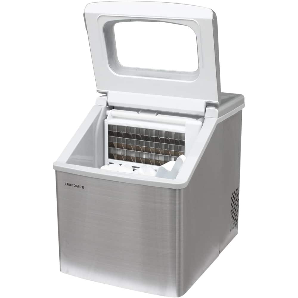 Frigidaire - 13.3" 40-Lb. Freestanding Icemaker - Stainless steel - Alt_View_Standard_11