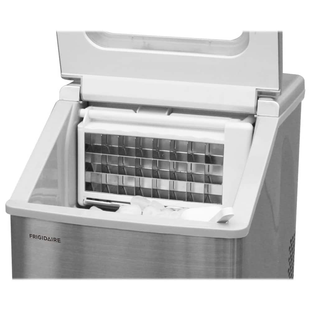 Frigidaire - 13.3" 40-Lb. Freestanding Icemaker - Stainless steel - Alt_View_Standard_13