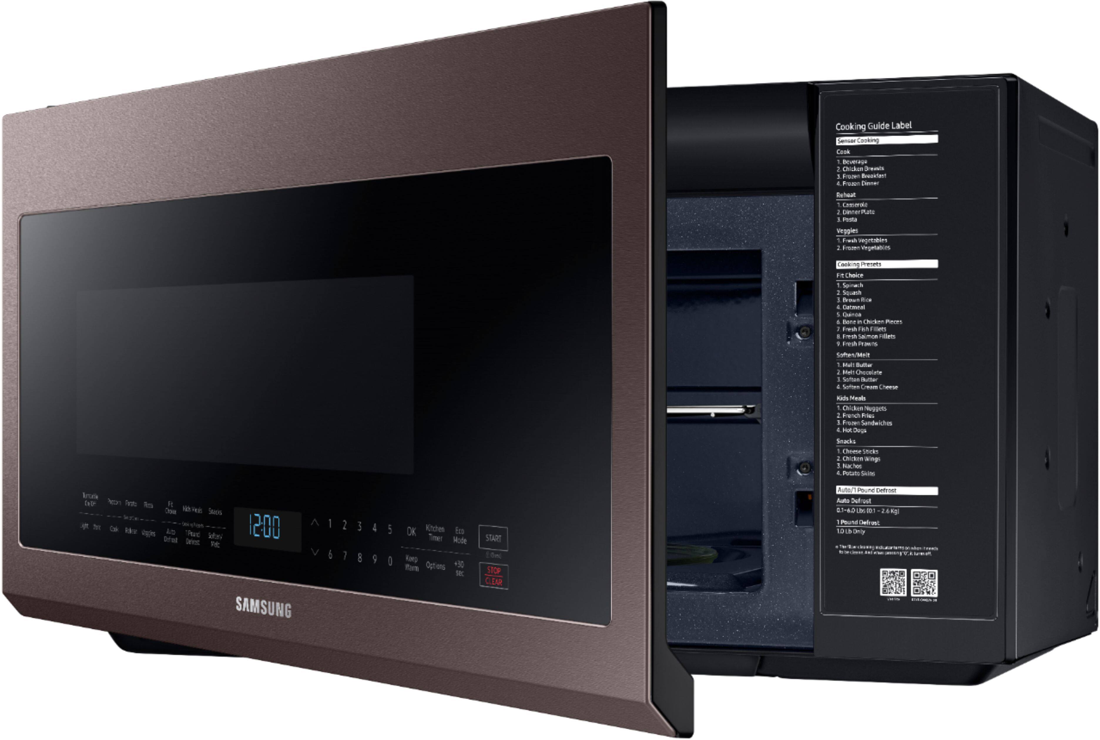 Samsung - 2.1 Cu. Ft. Over-the-Range Microwave with Sensor Cooking - Tuscan Stainless Steel - Alt_View_Standard_11