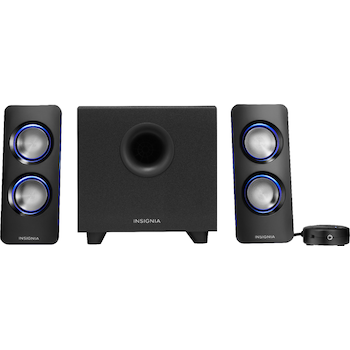 Insignia 2 1 Bluetooth Lighted Speaker System 3 Piece Black Insignia 2 1 Bluetooth Lighted Speaker System 3 Piece Black