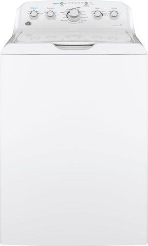 GE - 4.5 Cu. Ft. 14-Cycle Top-Loading Washer - White On White - Front_Standard