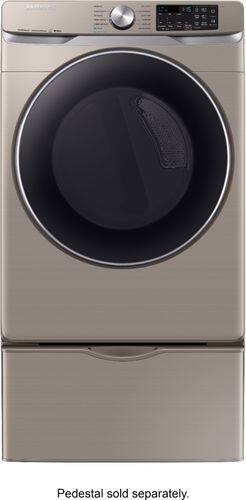 Samsung - 7.5 Cu. Ft. 12-Cycle Electric Dryer with Steam - Champagne - Alt_View_Standard_11
