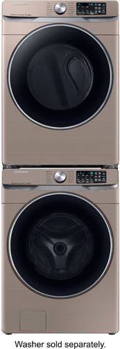 Samsung - 7.5 Cu. Ft. 12-Cycle Electric Dryer with Steam - Champagne - Alt_View_Standard_20
