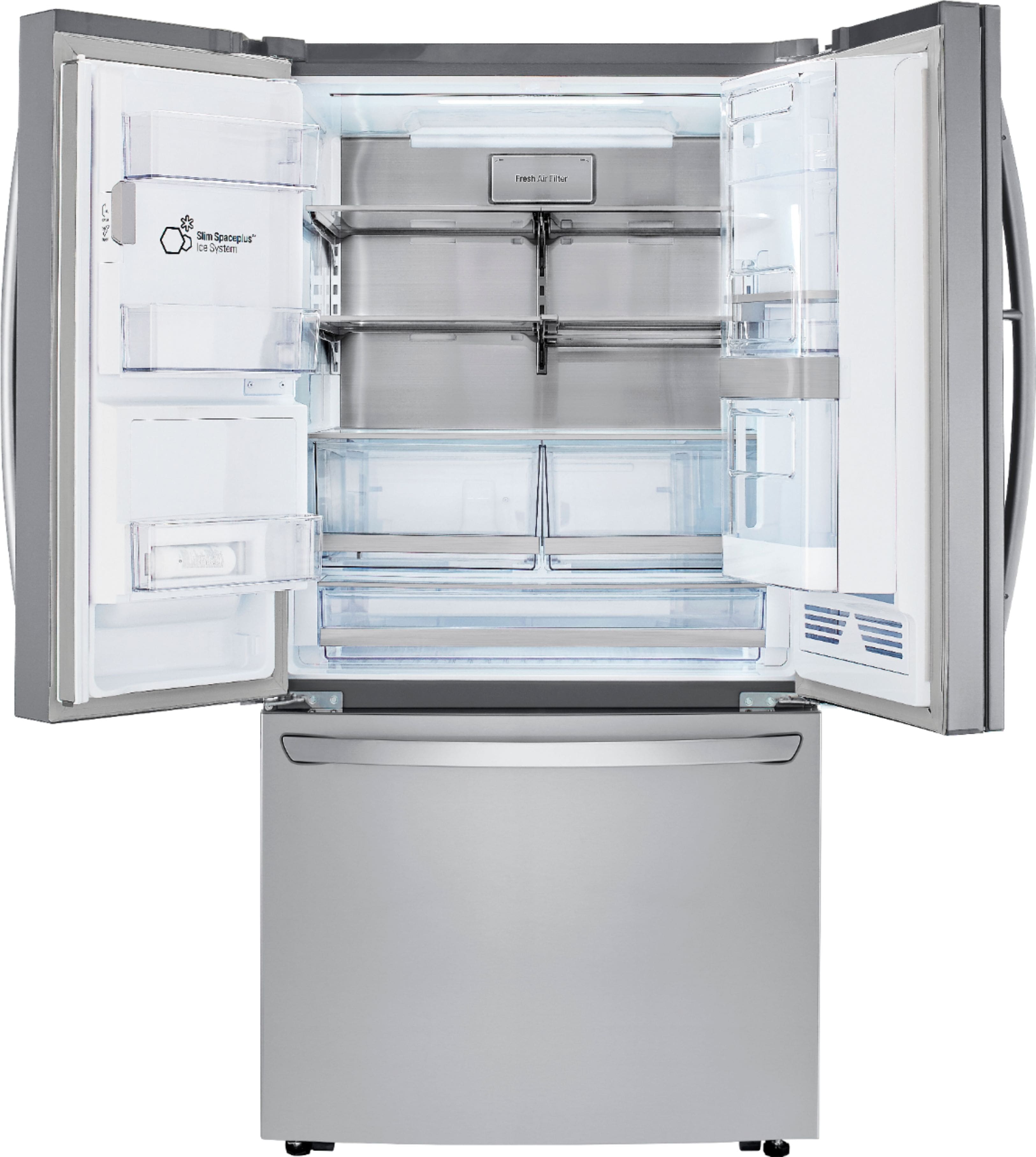 LG - 29.7 Cu. Ft. French Door-in-Door Refrigerator - PrintProof Stainless Steel - Alt_View_Standard_2