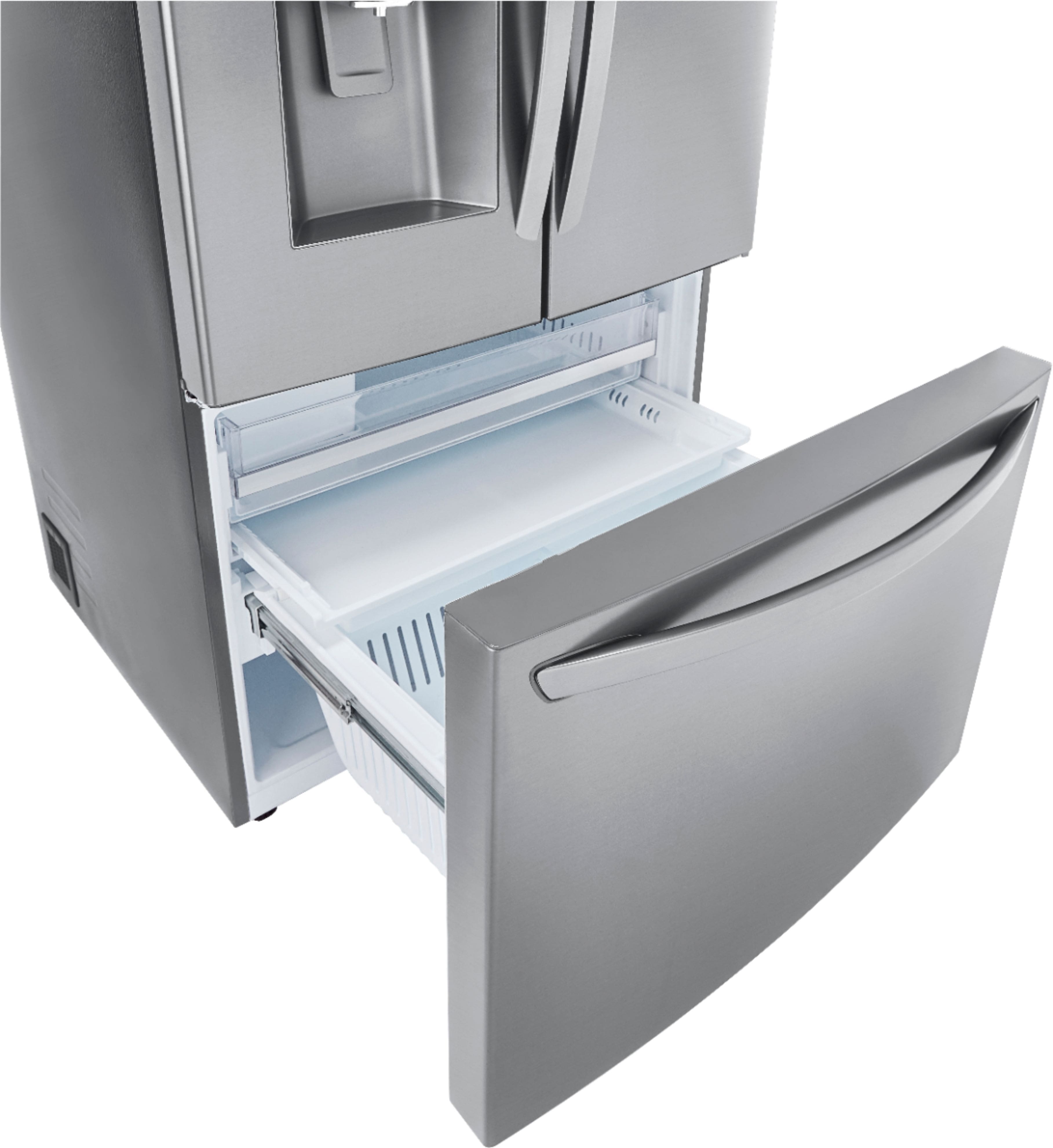 LG - 29.7 Cu. Ft. French Door-in-Door Refrigerator - PrintProof Stainless Steel - Alt_View_Standard_3