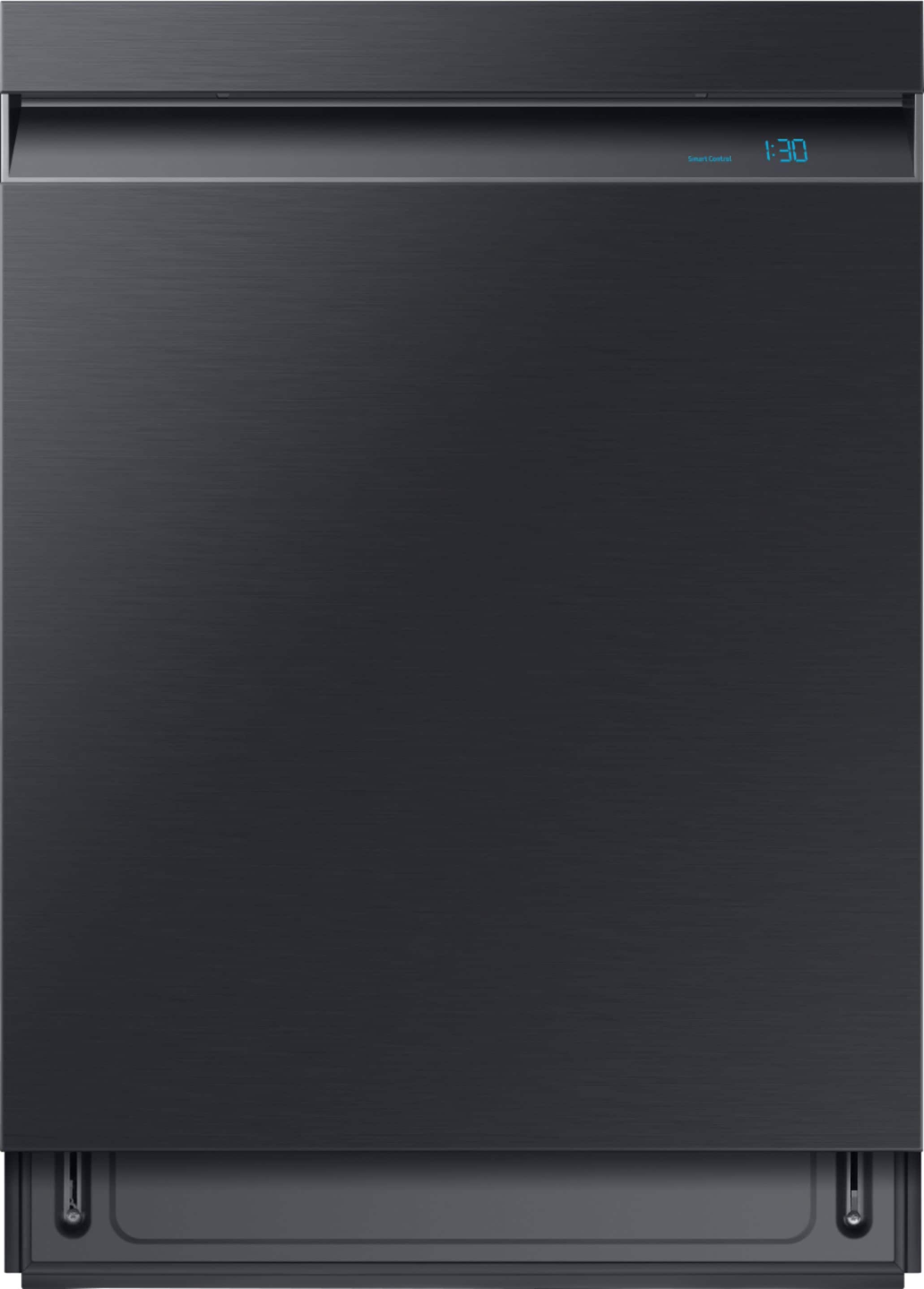 Samsung - Linear Wash 24" Top Control Built-In Dishwasher with Stainless Steel Tub - Fingerprint Resistant Black Stainless Steel - Front_Zoom