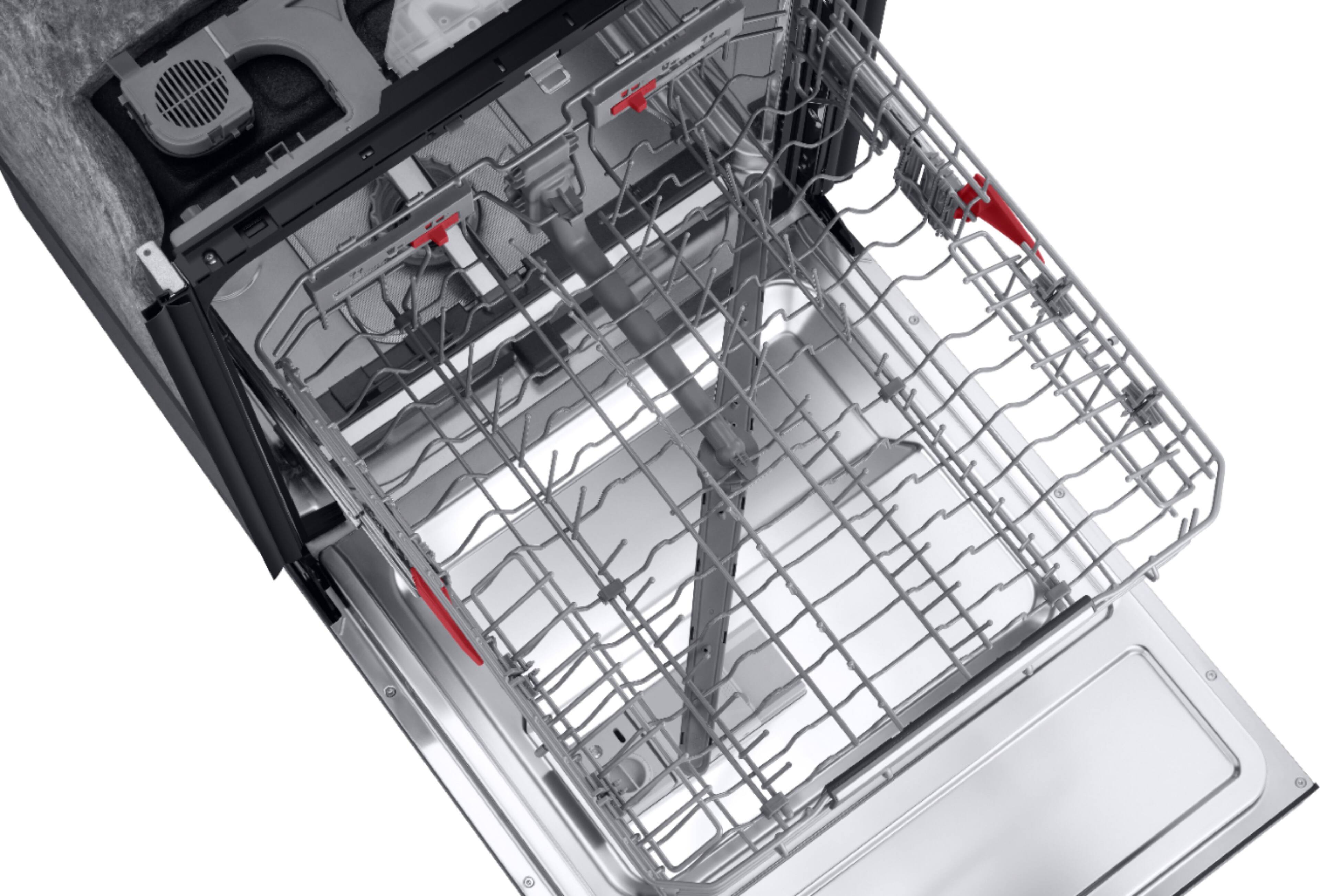 Samsung - Linear Wash 24" Top Control Built-In Dishwasher with Stainless Steel Tub - Fingerprint Resistant Black Stainless Steel - Alt_View_Standard_17