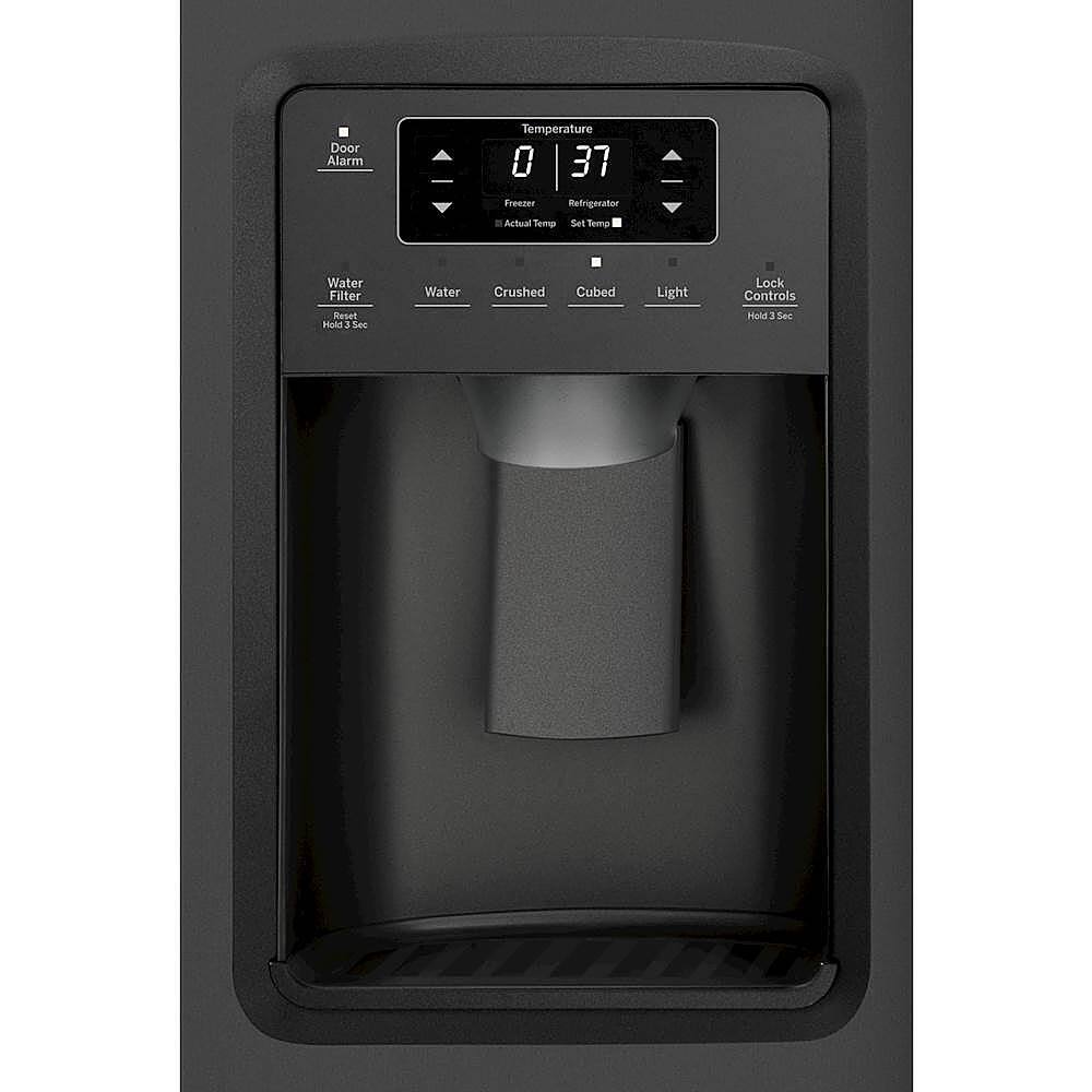 GE 25.1 Cu. Ft. SidebySide Refrigerator Black Slate at Pacific Sales