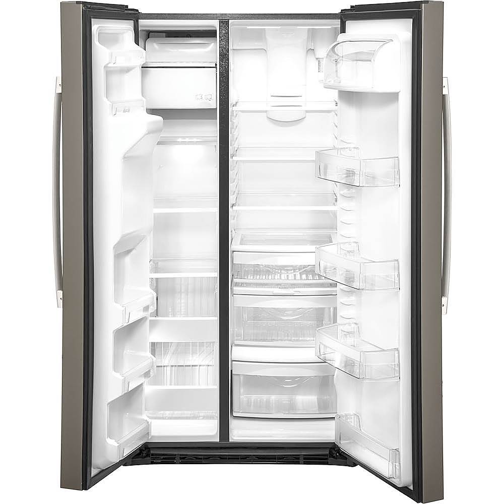 GE - 25.1 Cu. Ft. Side-by-Side Refrigerator - Slate - Alt_View_Standard_2