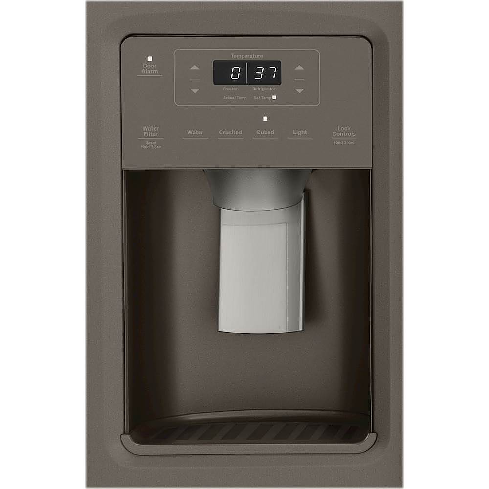 GE - 25.1 Cu. Ft. Side-by-Side Refrigerator - Slate - Alt_View_Standard_4