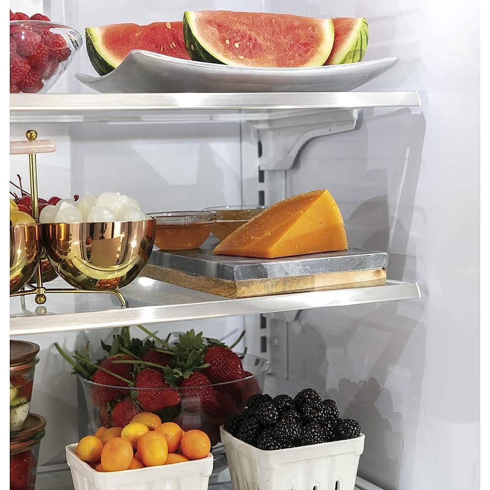 Café - 22.2 Cu. Ft. French Door Counter-Depth Refrigerator with Hot Water Dispenser - Stainless steel - Alt_View_Standard_13