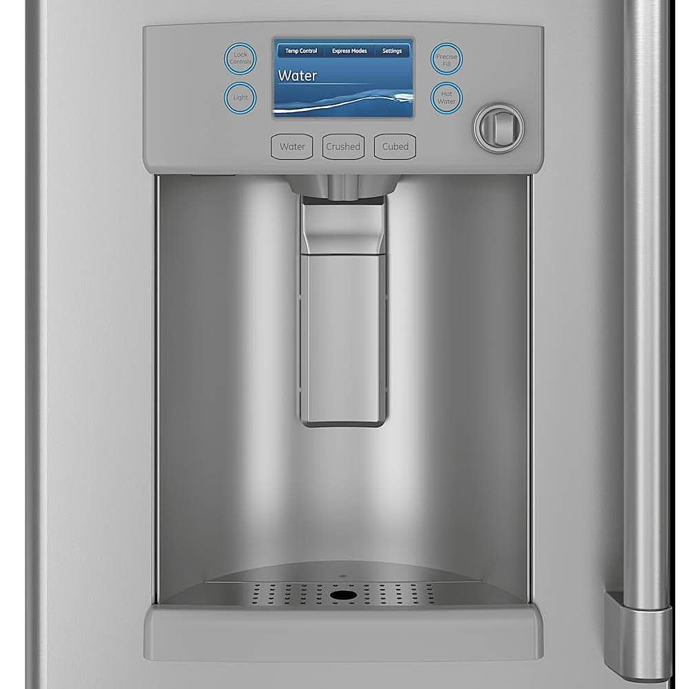 Café - 22.2 Cu. Ft. French Door Counter-Depth Refrigerator with Hot Water Dispenser - Stainless steel - Alt_View_Standard_4