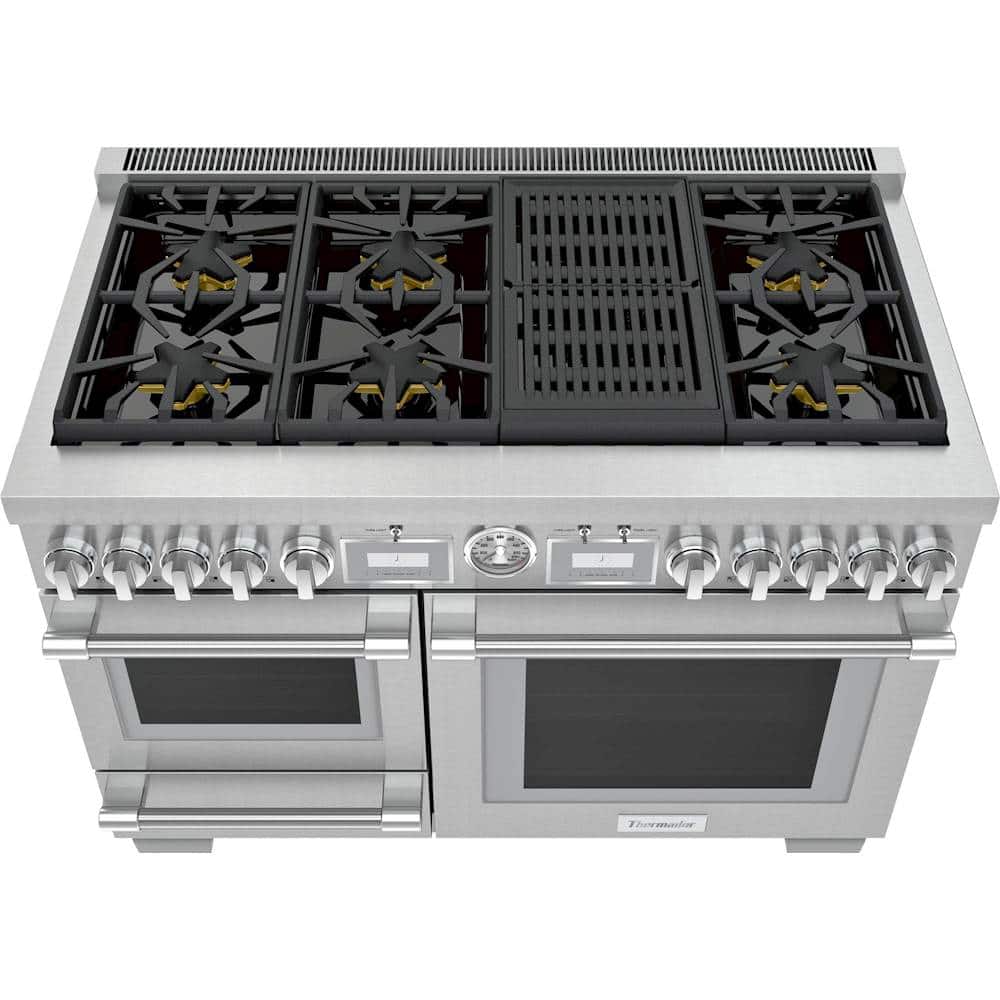 Thermador - Self-Cleaning Freestanding Double Oven Dual Fuel Convection Range - Alt_View_Standard_11