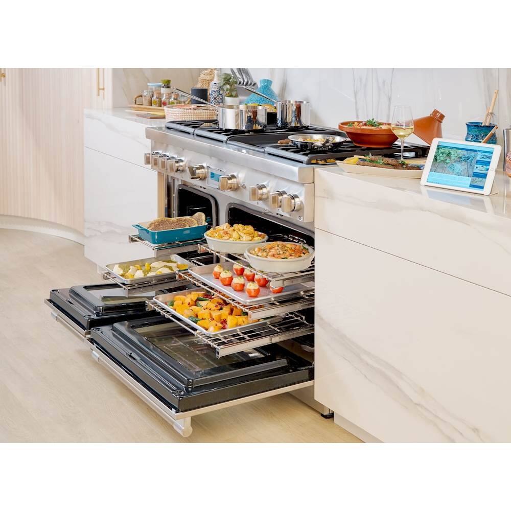 Thermador - Self-Cleaning Freestanding Double Oven Dual Fuel Convection Range - Alt_View_Standard_15