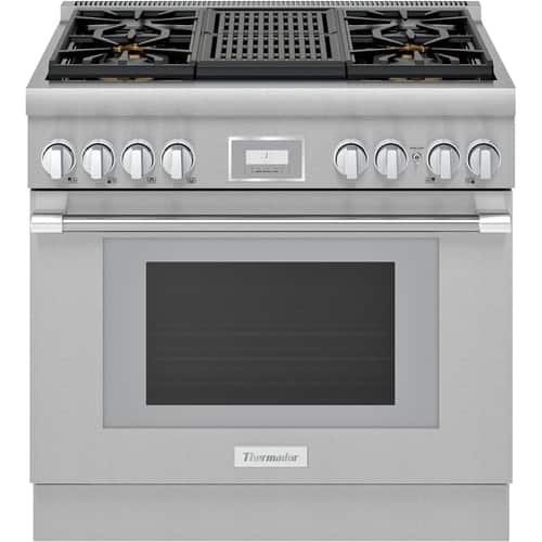 Thermador - 5.0 Cu. Ft. Freestanding Gas Convection Range - Front_Standard
